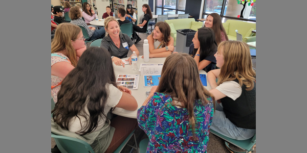 2023 career luncheon at the University of Nevada, Reno during their Nevada Math & Technology Camp for middle school students. UL20230801